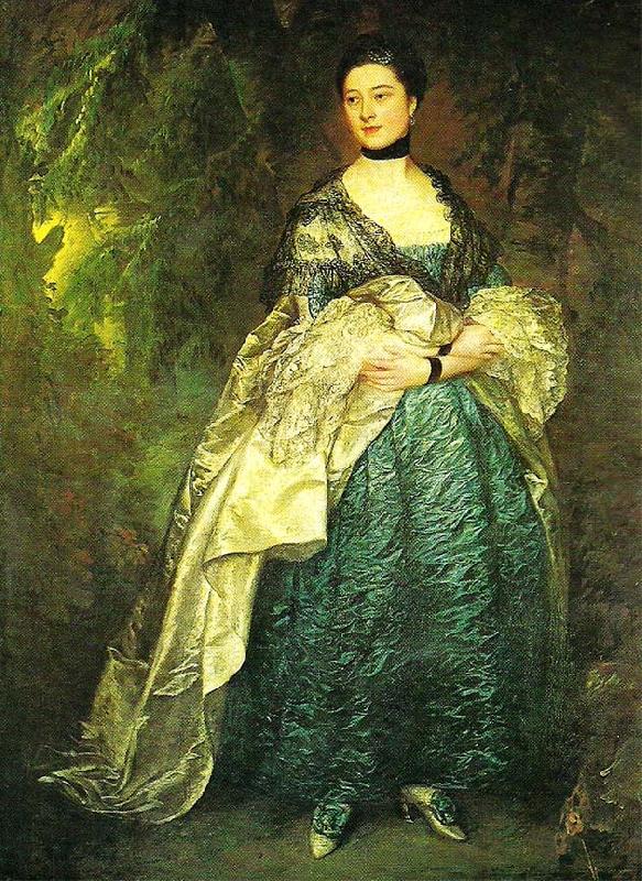 Thomas Gainsborough lady getrude alston oil painting image